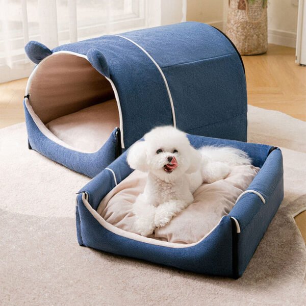 2 in 1 Cute Bear Ears Removable Dog House - Image 2